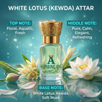 Aaspiring King White Lotus (Kewda) Premium Attar 6 ML