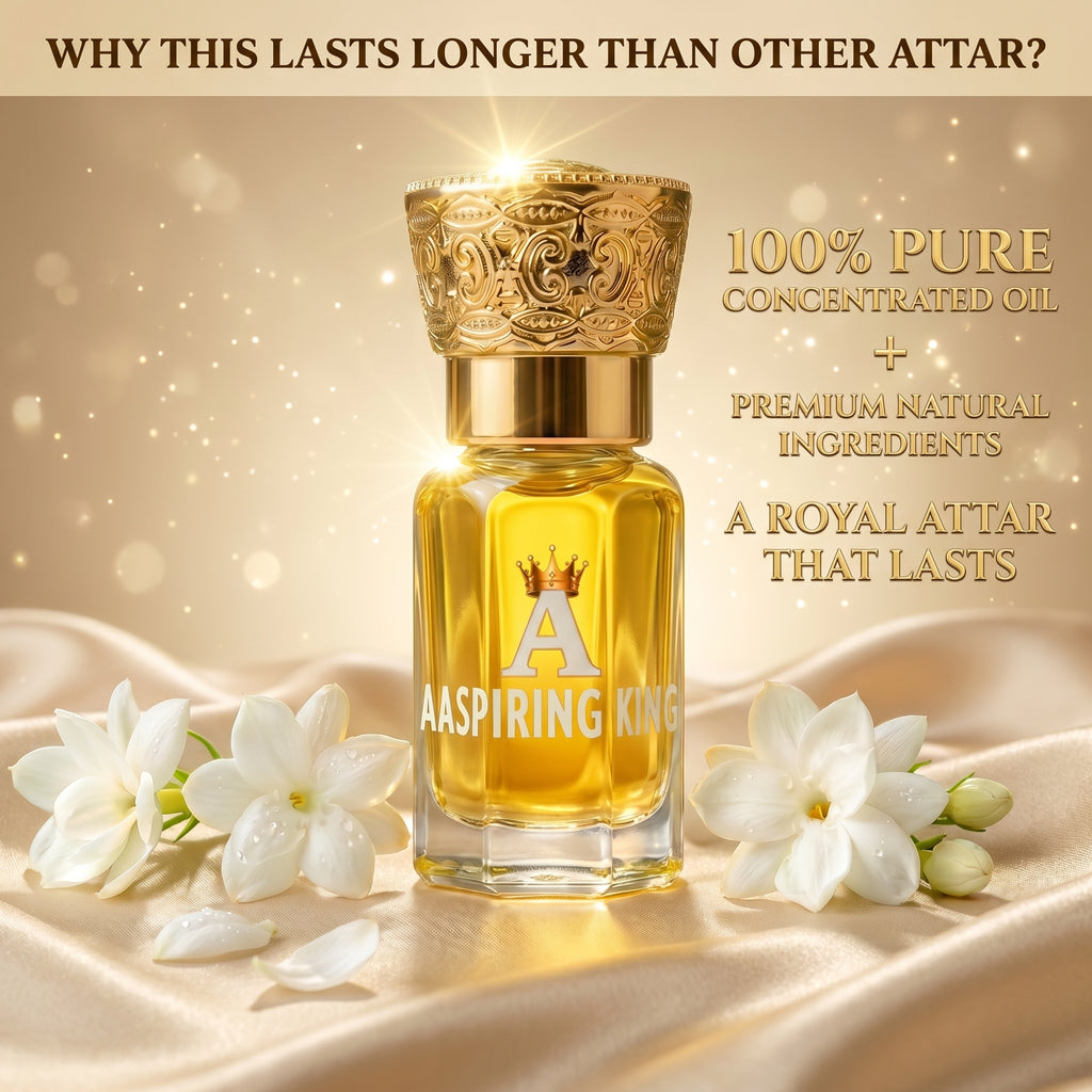 Aaspiring King Jasmine Sambac ( Mogra ) Premium  Attar 6 ML