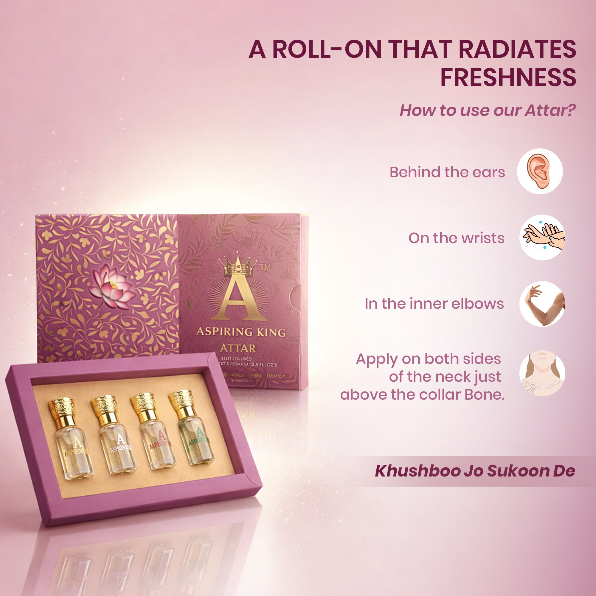 Royal Heritage Collection – Attar Gift Set by AASPIRING KING 24 ML AK05