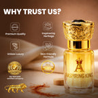 Aaspiring King 2 Pcs Attar Set Jasmine Sambac (Mogra) And Kesar Chandan 6 ML Each AK07