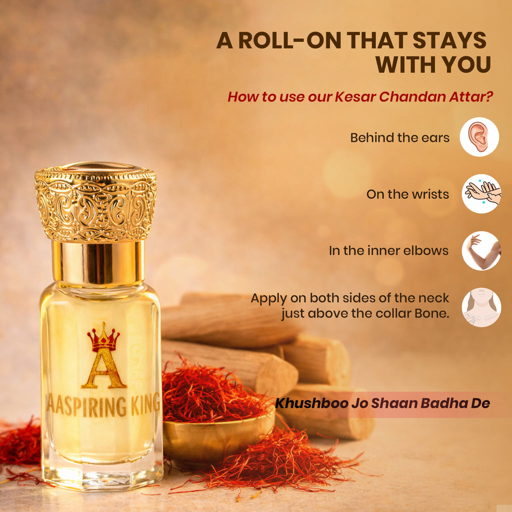 Aaspiring King Kesar Chandan Premium Attar 6 ML AK03