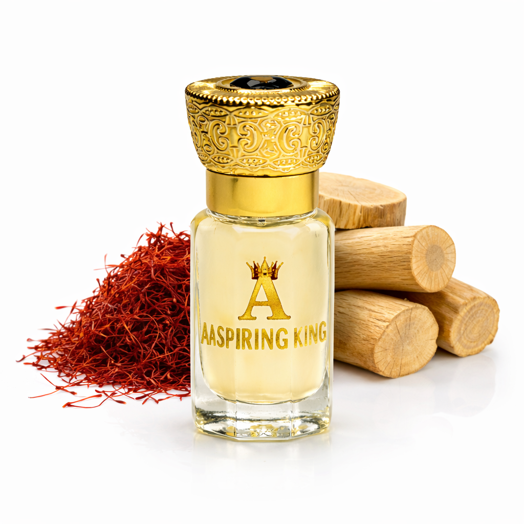Aaspiring King  2 Pcs Attar Set White Lotus (Kewda) And Kesar Chandan 6 ML Each AK06