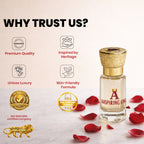 Aaspiring King 2 Pcs Attar Set Red Fairy Rose And Jasmine Sambac (Mogra) 6 ML Each AK08