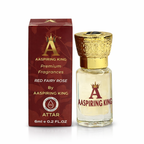 Aaspiring King 2 Pcs Attar Set Red Fairy Rose And Jasmine Sambac (Mogra) 6 ML Each AK08