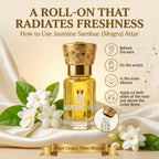 Aaspiring King Jasmine Sambac ( Mogra ) Premium  Attar 6 ML