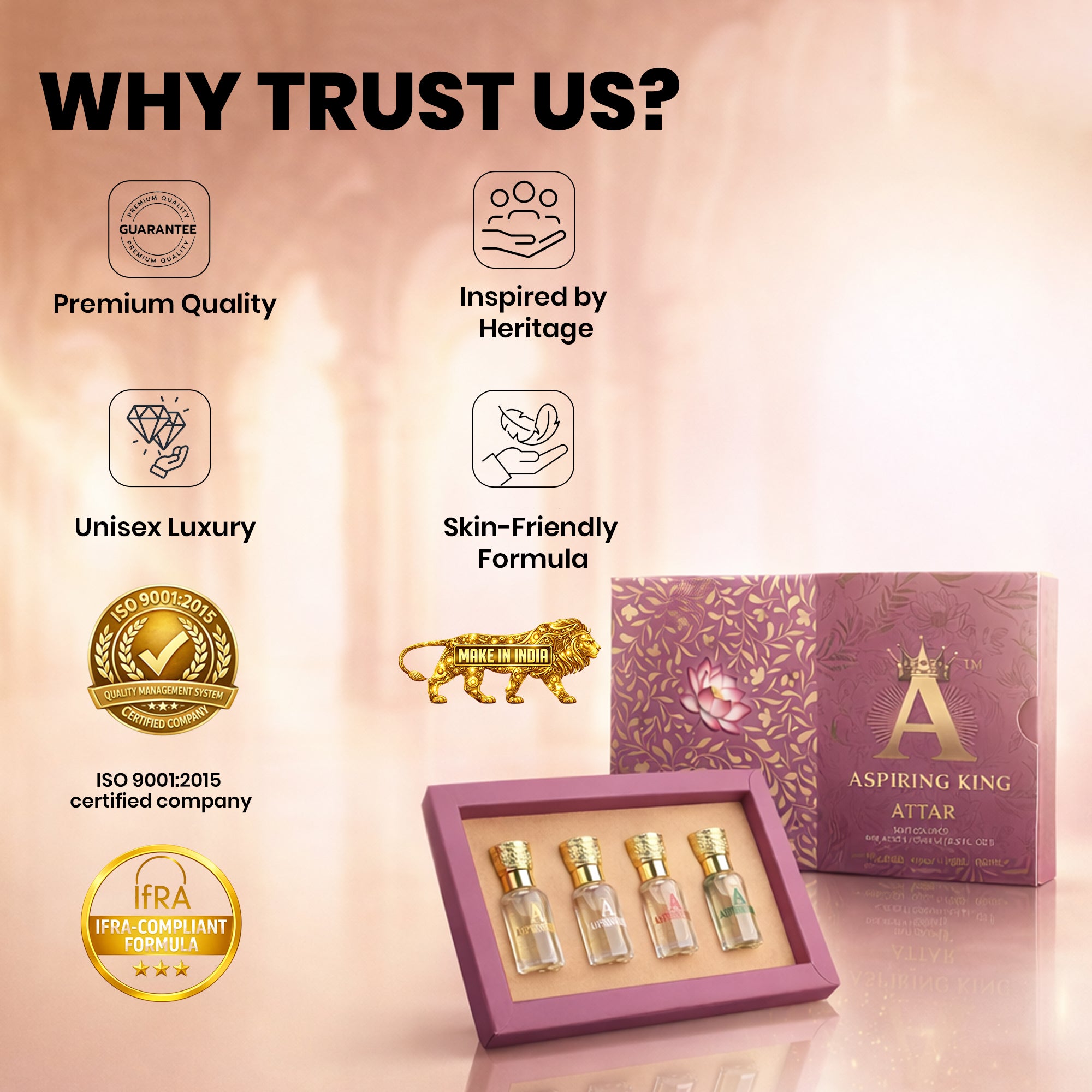 Royal Heritage Collection – Attar Gift Set by AASPIRING KING 24 ML AK05