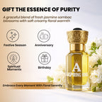 Aaspiring King 2 Pcs Attar Set Jasmine Sambac (Mogra) And White Lotus ( Kewda) 6 ML Each AK09