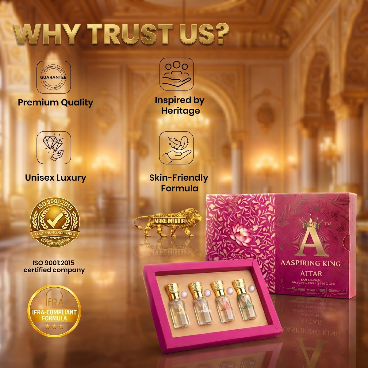 Royal Heritage Collection – Attar Gift Set by AASPIRING KING 24 ML