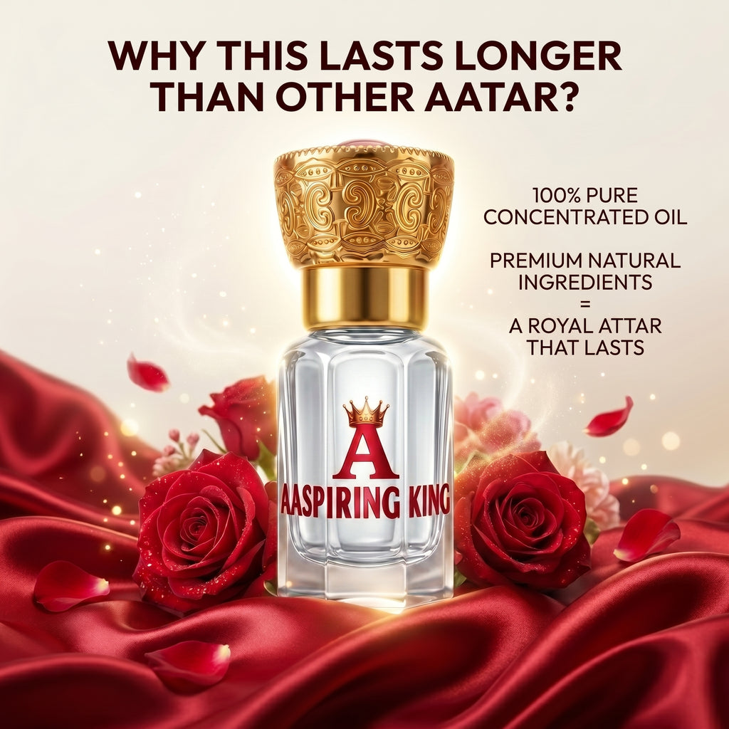 Aaspiring King Red Fairy Rose Premium Attar 6 ML