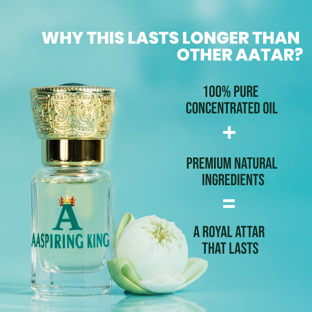 Aaspiring King White Lotus (Kewda) Premium Attar 6 ML AK02